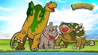 Dinosaurios Bebiendo Del Rio - Canciones de Dinosaurios de Dinostory por Howdytoons S1E5