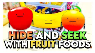 Roblox SECRET STAYCATION HIDE & SEEK WITH FRUIT FOODS! 🍌