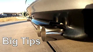 E38 740i DIY Bumper Cutouts and Exhaust Tips