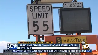 Speed limit change along eight-mile stretch of the I-5
