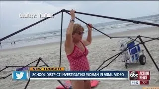 School district investigating woman in viral video