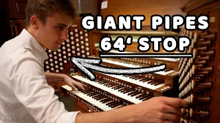Huge Pipe Organ in Washington DC - 121 Ranks, 64' and Chamades - National City Chr. - Paul Fey