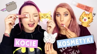 WTF? Błyszczyk jak koci nosek?! 🙀Test kosmetyków dla KOCIAR! 1 😻Ewa RLM i Agnieszka Grzelak Beauty