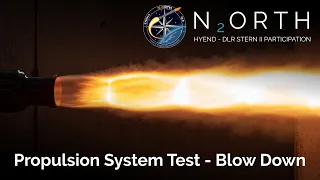 N₂ORTH Rocket | Hybrid Propulsion System Test in Blow Down Operation