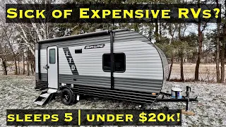 Sun Lite 19BHLTD Camper Caravan: Affordable Bunkhouse Travel Trailer with Bathroom!