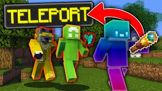 Minecraft Manhunt, But I Can TELEPORT With The SPYGLASS...