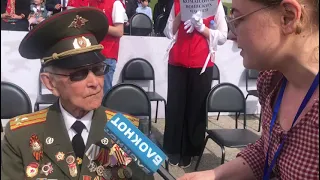 Ветеран Медков на параде в Волгограде 9 мая