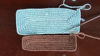 CÓMO TEJER BASE RECTANGULAR para CARTERAS WAYUU// SENCILLOS PASOS que (SI FUNCIONAN)✅