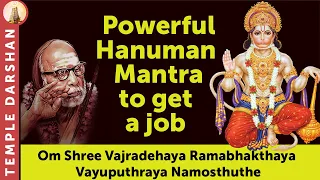 Om Shree Vajradehaya Ramabhakthaya Vayuputhraya Namosthuthe 108 times | Job Mantra | #templedarshan