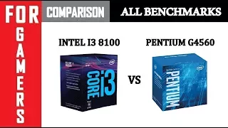 Intel i3 8100 VS Pentium G4560 | GTX 1050TI | Comparison |