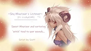 Sweet Minotaur and Witch tend to your wounds...{Ft. VividlyASMR~!}(Gentle Minotauress P.2)