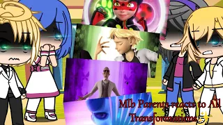 Mlb Parents reacts to All transformations ✨ (Miraculous Ladybug💗) Read Description👉.