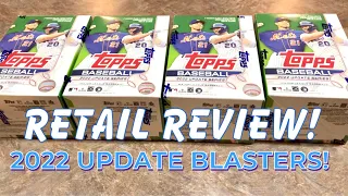 RETAIL REVIEW!  $100 IN 2022 TOPPS UPDATE BLASTER BOXES!