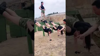 Craziest Military Training Exercises Metamorphosis girl meets a good instructor #outdoor