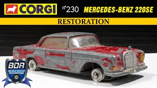 Corgi 230 Mercedes-Benz 220SE Diecast Restoration