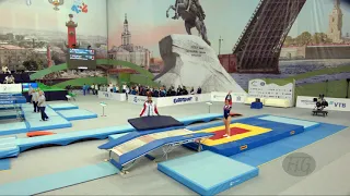BONARTSEVA Aleksandra (RUS) - 2018 Trampoline Worlds, St. Petersburg (RUS) - Qualif Double Mini R2
