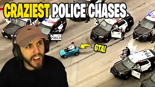 The CRAZIEST Police Chases Caught On Camera