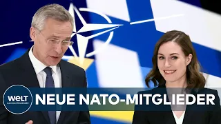 "REAKTION": PUTIN droht Schweden und Finnland – NATO-Beitritt beantragt | News Update