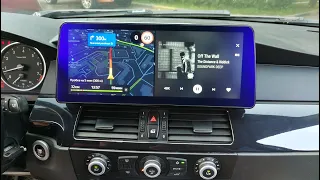 Установка Андроида в BMW E60 с экраном 12.3" и камерой заднего вида  / Android 12.3 in BMW E60