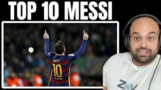 FOOTBALL NOOB WATCHES 10 Times Lionel Messi Showed Who Is The Boss | REACTION