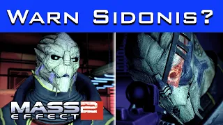 Mass Effect 2 - What Happens If You WARN SIDONIS??? (Garrus' Loyalty Mission)