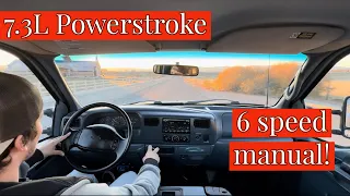 Driving a 6 speed MANUAL 7.3L POWERSTROKE!! (1999 Single cab dually)