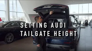 Know Your Audi - Setting Your Audi Tailgate Height