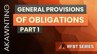 Obligations: General Provisions Part 1 (2020)