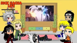 Hokages reagindo a Naruto e Sasuke vs momoshiki