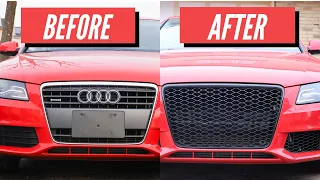 How to Install an RS4 Style Grille on a B8 Audi A4