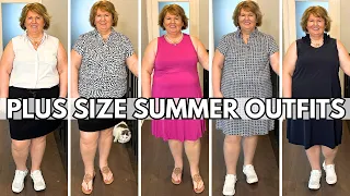 Summer Outfits 2024 | 6 Casual Outfits for Plus Size Apple Shape Women Over 50