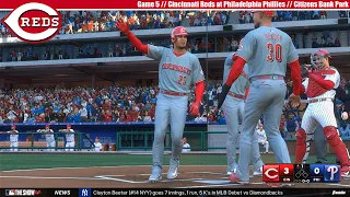 MLB THE SHOW 24 | Cincinnati Reds at Philadelphia Phillies | Game 5