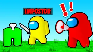 Playing AMONG US In ROBLOX As The IMPOSTOR!