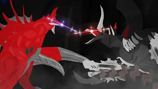 Gigan Rex vs Titanus Gigan (slick) dc2 animation part 1