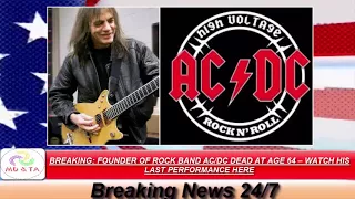angus young - rip malcolm young : watch ac/dc play their last song best solo ever
