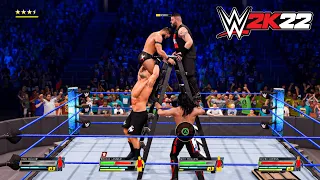 WWE 2K22 - Fatal 4 Way TLC - Brock Lesnar, Seth Rollins, Kevin Owens, Finn Balor (Legend Difficulty)