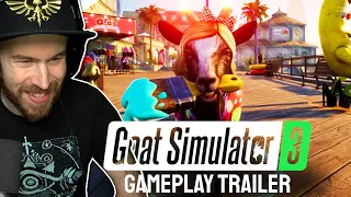 Goat Simulator 3 - Gameplay Reveal Trailer REACTION!