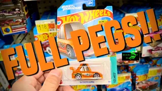 LOADED HOT WHEELS PEGS! Peg Hunting Tooned Toyota Supra - L Case Review Highlights Unboxing Value 📈