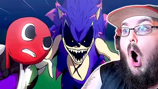 All Rainbow Friends (Full Episodes) vs Sonic.EXE | Friends To Your End FNF Animation REACTION!!!