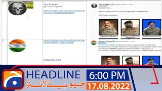 Geo News Headlines 6 PM | 17th August 2022