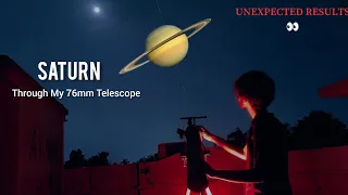 Saturn through telescope #astronomy #astrophotography #saturn #saturnrings