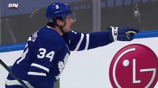 Auston Matthews 1st of the Playoffs vs Montréal Canadiens w/Joe Bowen Commentary (22/5/2021)