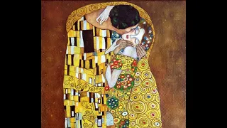 Любовь и влюбленные в живописи. Густав Климт «Поцелуй». Романтическая картина маслом для интерьера.