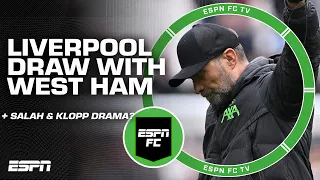 Bye Bye Premier League Title 👋 REACTION to West Ham vs. Liverpool DRAW | ESPN FC