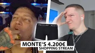 Justin reagiert auf Montes 4200€ Shopping Stream.. | Reaktion