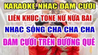 Liên Khúc Karaoke Đám Cưới Trên Đường Quê - Thuyền Hoa - Karaoke Dể Hát- Nhạc Sống Phối Mới 2022