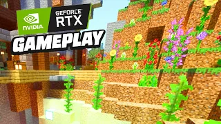 12 Minutes Of Minecraft RTX Update Gameplay