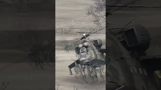 "The Flying Tank" Mi-24 aggressively smashed enemies - Russian Helicopter Shot down #arma3