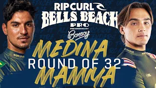 Gabriel Medina vs Barron Mamiya | Rip Curl Pro Bells Beach - Round of 32 Heat Replay