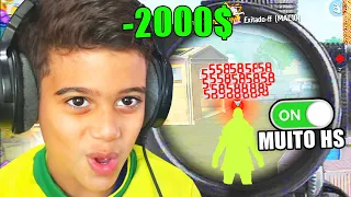 COMPREI UMA SENSIBILIDADE DE $2000 MIL REAIS PRO MEU IRMÃOZINHO NO FREE FIRE!